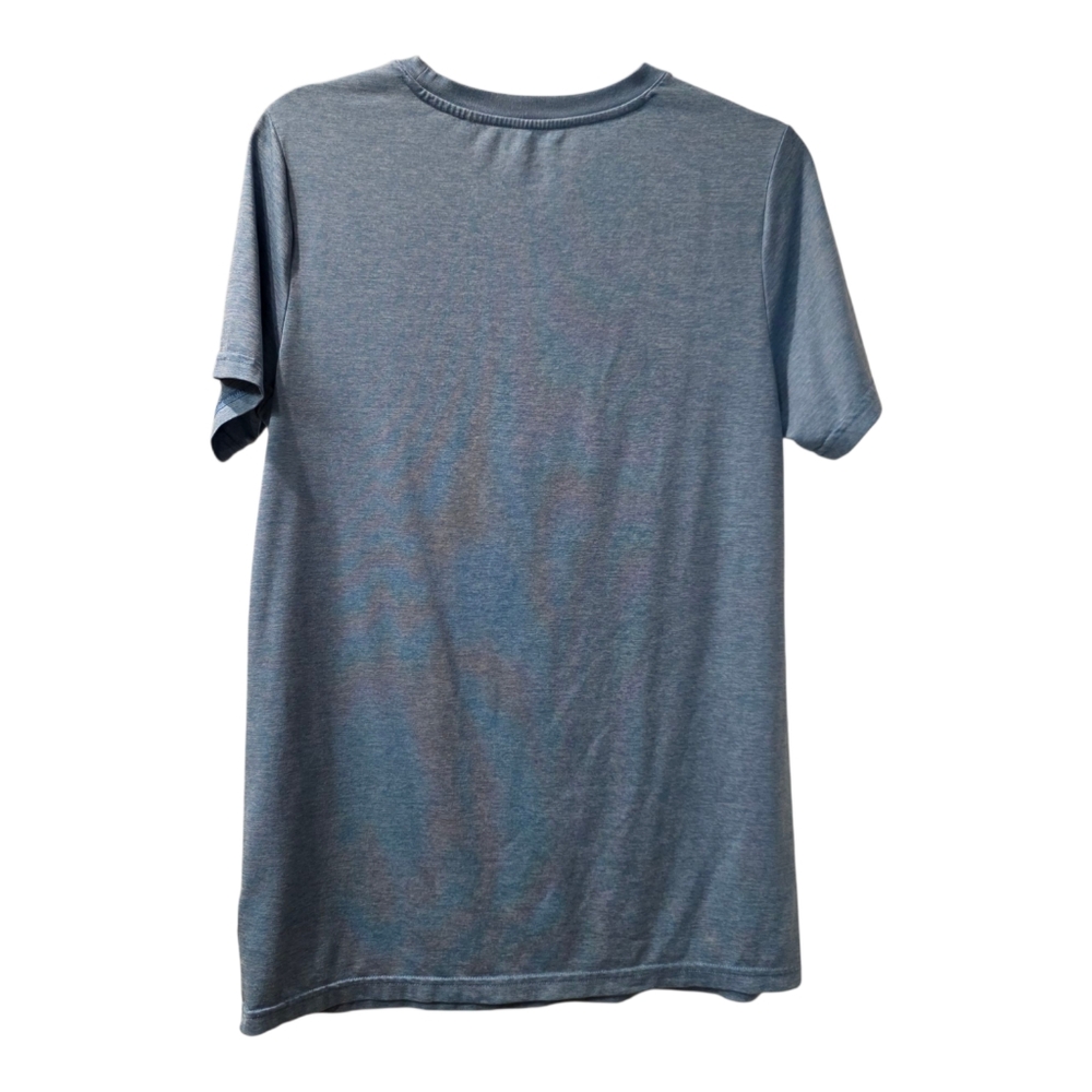 Champion Boy's Short Sleeve 18/20 Sky Blue T Shirt With Logo Print On Front - Picture 2 of 7